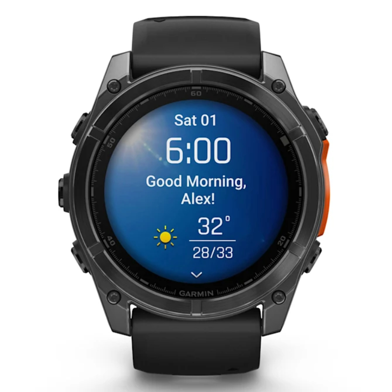 Garmin Fenix 8 – 51 mm Amoled Slate Gray With A Black Silicone Band Watch Best Price in Dubai