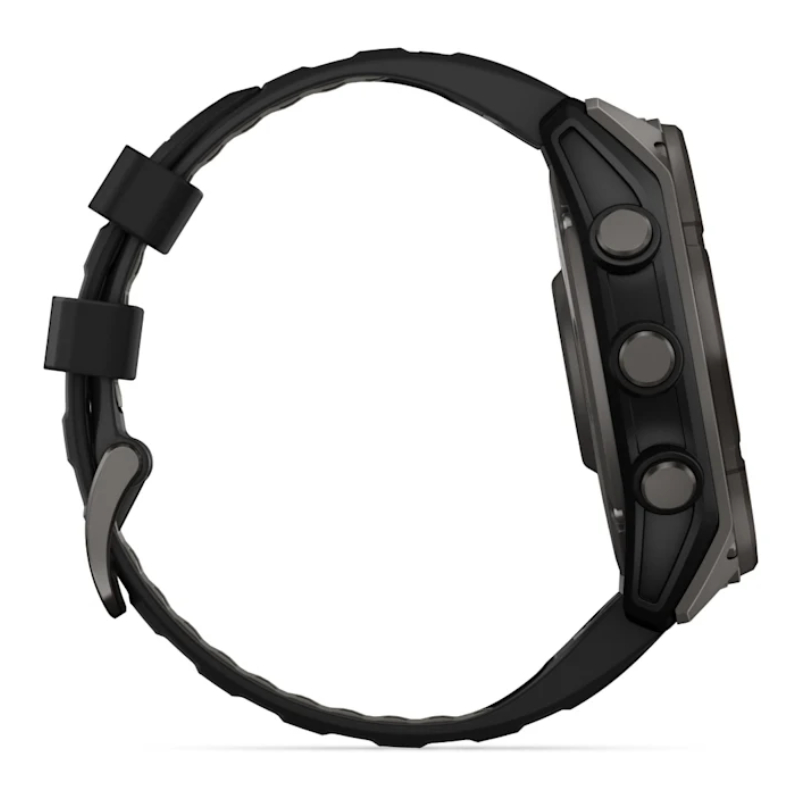 Garmin Fenix 8 – 51 mm Sapphire Carbon Gray Dlc Titanium With Black/Pebble Gray Silicone Watch Best Price in UAE