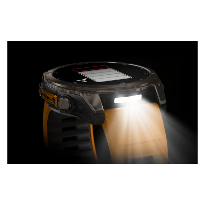 Garmin Fenix 8 Amoled – 51 mm Sapphire Titanium With A Spark Orange/Graphite Silicone Band Watch Best Price in Al Ain