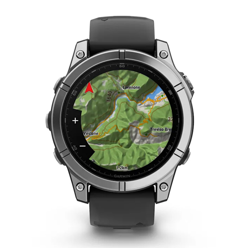 Garmin Fenix E – 47 mm Amoled Stainless Steel With A Black Silicone Band Watch Best Price in Abu Dhabi