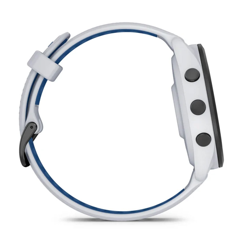 Garmin Forerunner 265 Black Bezel with Whitestone Case and Whitestone/Tidal Blue Silicone Band 46MM Watch Best Price in Ajman