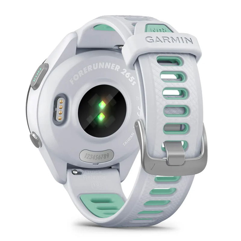 Garmin Forerunner 265S Black Bezel with Whitestone Case and Whitestone/Neo Tropic Silicone Band 42 MM Watch Best Price in UAE