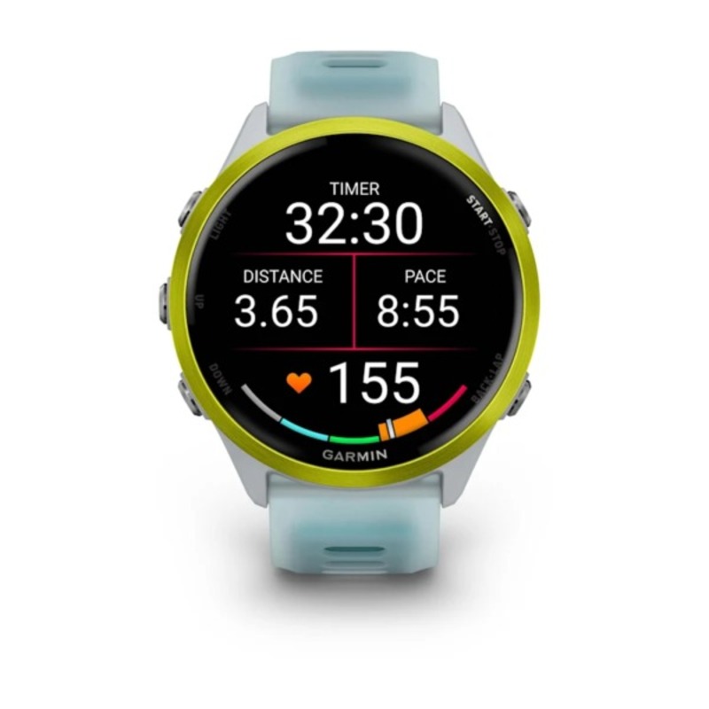 Garmin Forerunner 570 - 47mm Amp Yellow Aluminum with Translucent Whitestone/Turquoise Band  Best Price in UAE Sharjah