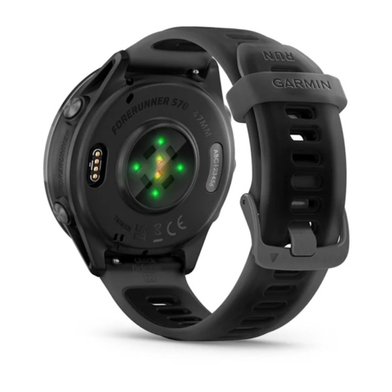 Garmin Forerunner 570 - 47mm Slate Grey Aluminum with Translucent Black/Black Band  Best Price in UAE , Abu Dhabi