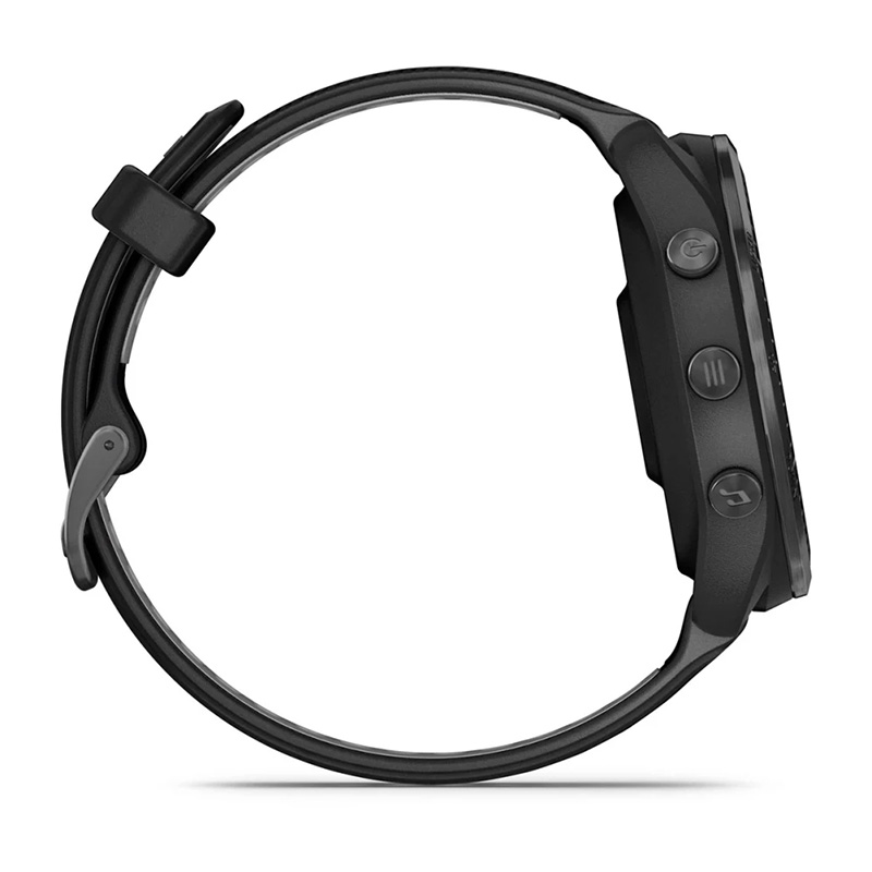 Garmin Forerunner 965 Carbon Grey DLC Titanium Bezel with Black Case and Black/Powder Grey Silicone Band Watch Best Price in Ajman