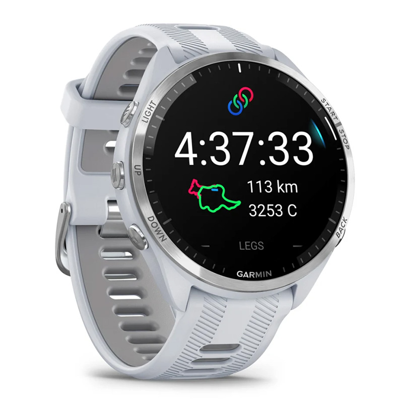 Garmin Forerunner 965 Titanium Bezel with Whitestone Case and Whitestone/Powder Grey Silicone Band Watch Best Price in Abu Dhabi