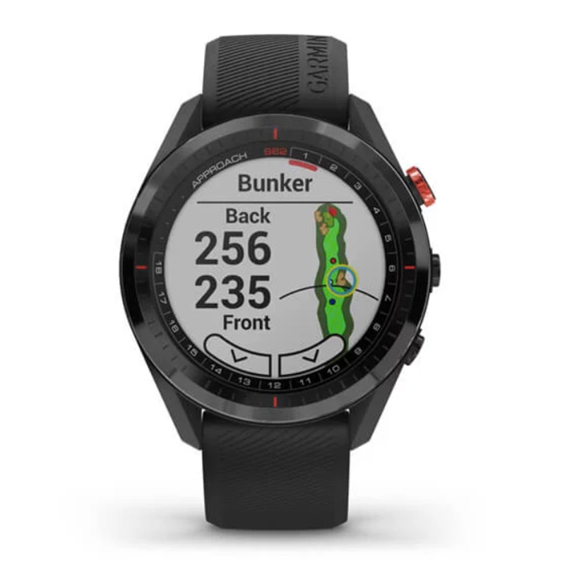 Garmin Golf Watch Approach S62 Bundle Black Ceramic Bezel with Black Silicone Band Bundle Best Price in UAE