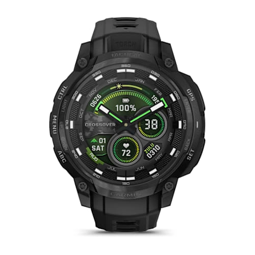 Garmin Instinct Crossover AMOLED - Tactical Edition Black Watch Best Price in Dubai