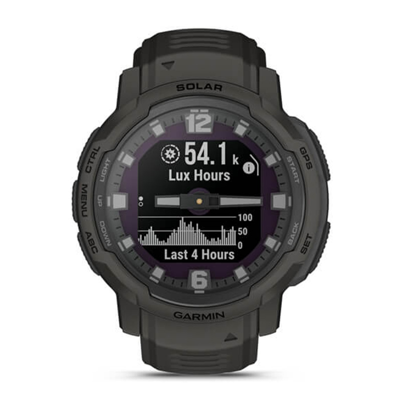 Garmin Instinct Crossover Solar Standard Edition Watch -  Graphite Best Price in Dubai