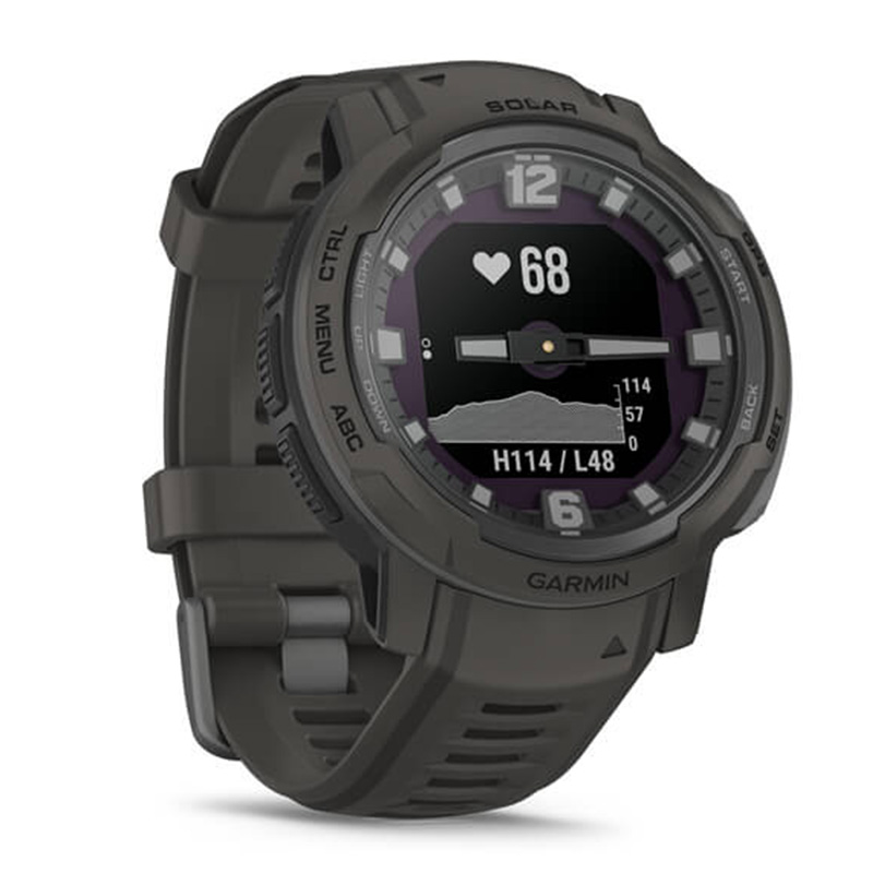 Garmin Instinct Crossover Solar Standard Edition Watch -  Graphite Best Price in Abu Dhabi