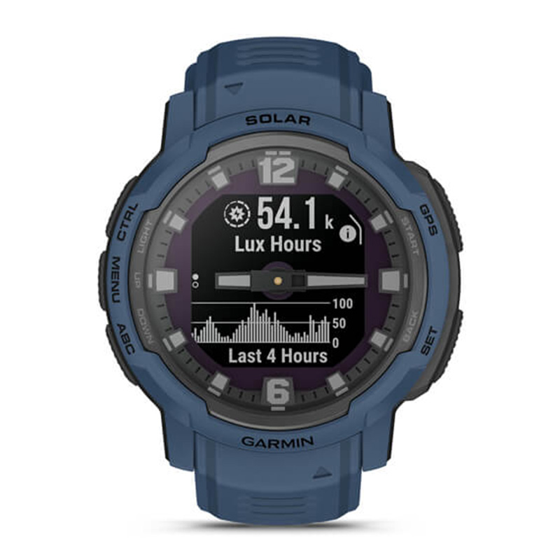 Garmin Instinct Crossover Solar Standard Edition Watch - Tidal Blue Best Price in Dubai