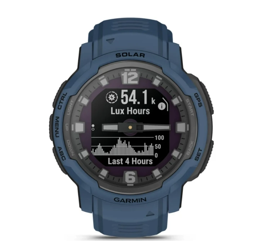 Garmin Instinct Crossover Solar Tidal Blue Watch Best Price in Dubai