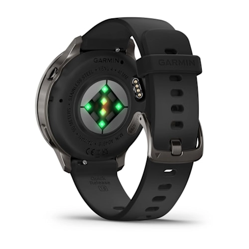 Garmin Venu 4 - 41 mm Slate with Black Silicone Band Watch Best Price in UAE
