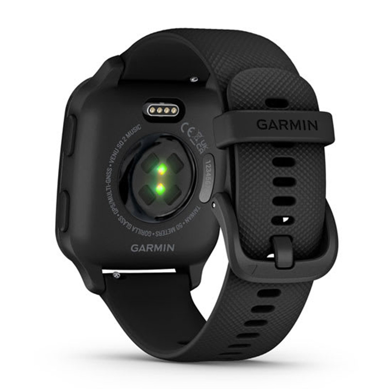 Garmin Venu Sq 2 - Music Edition Slate Aluminium Bezel with Black Case and Silicone Band 40mm Best Price in Al Ain
