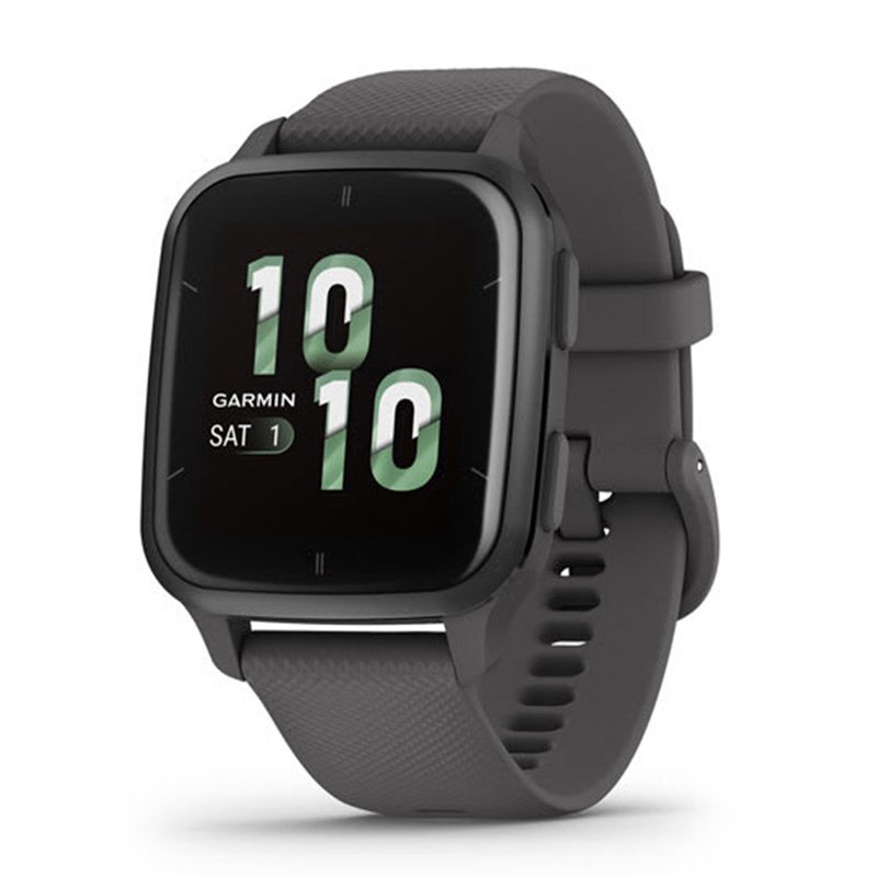 Garmin Venu Sq 2 - Slate Aluminium Bezel with Shadow Grey Case and Silicone Band 40mm