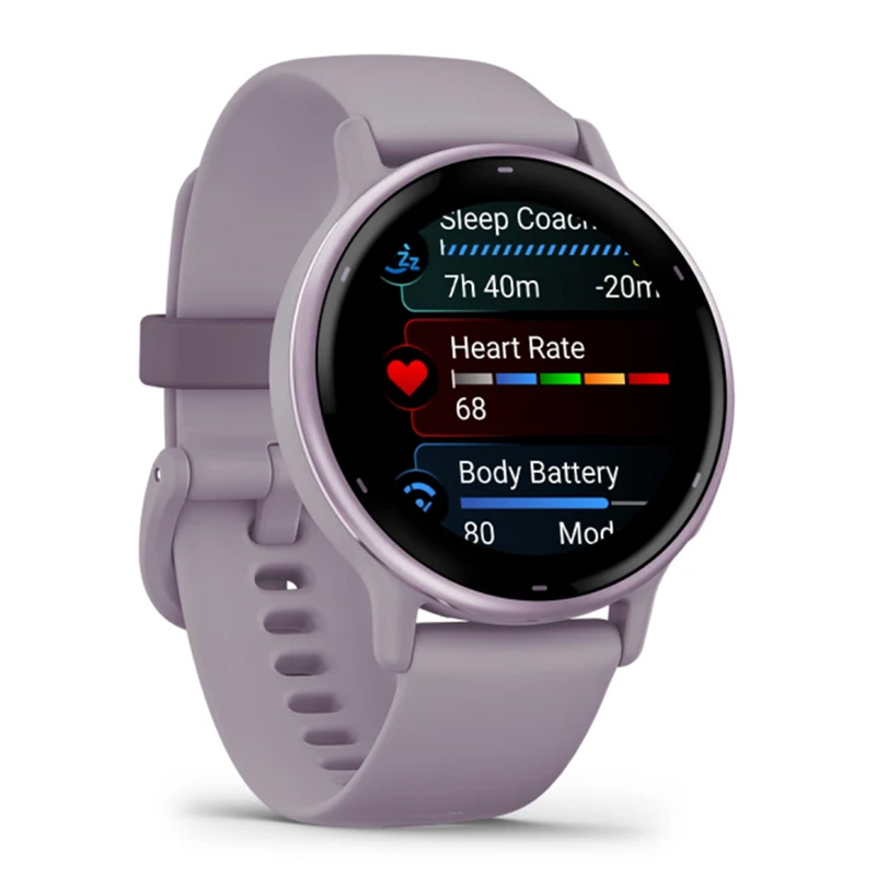 Garmin vívoactive 5 Metallic orchid Aluminium bezel with orchid case and silicone band Best Price in Abu Dhabi