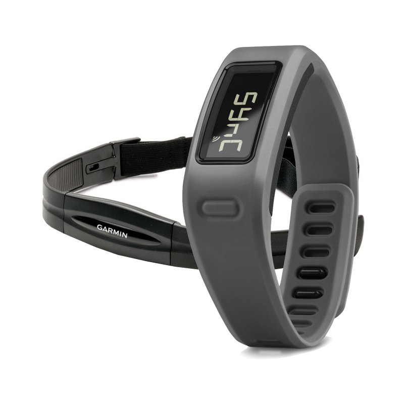 Garmin Vivofit Fitness Band Slate Bundle With Heart Rate Monitor 