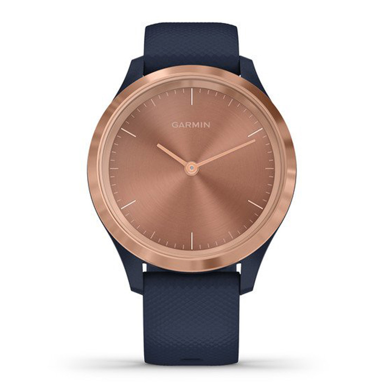 Garmin Vivomove 3S-39Mm Rose Gold Stainless Steel Bezel With Navy Case And Silicone Band Best Price in UAE