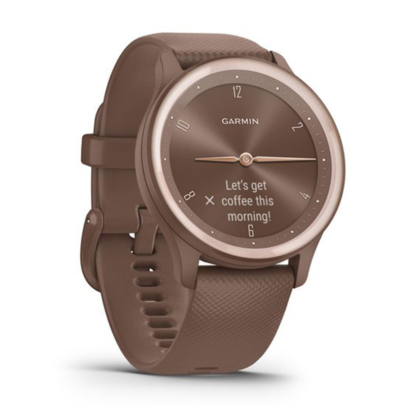 Garmin Vivomove Sport Cocoa Case and Silicone Band with Peach Gold Accents Watch Best Price in AbuDhabi