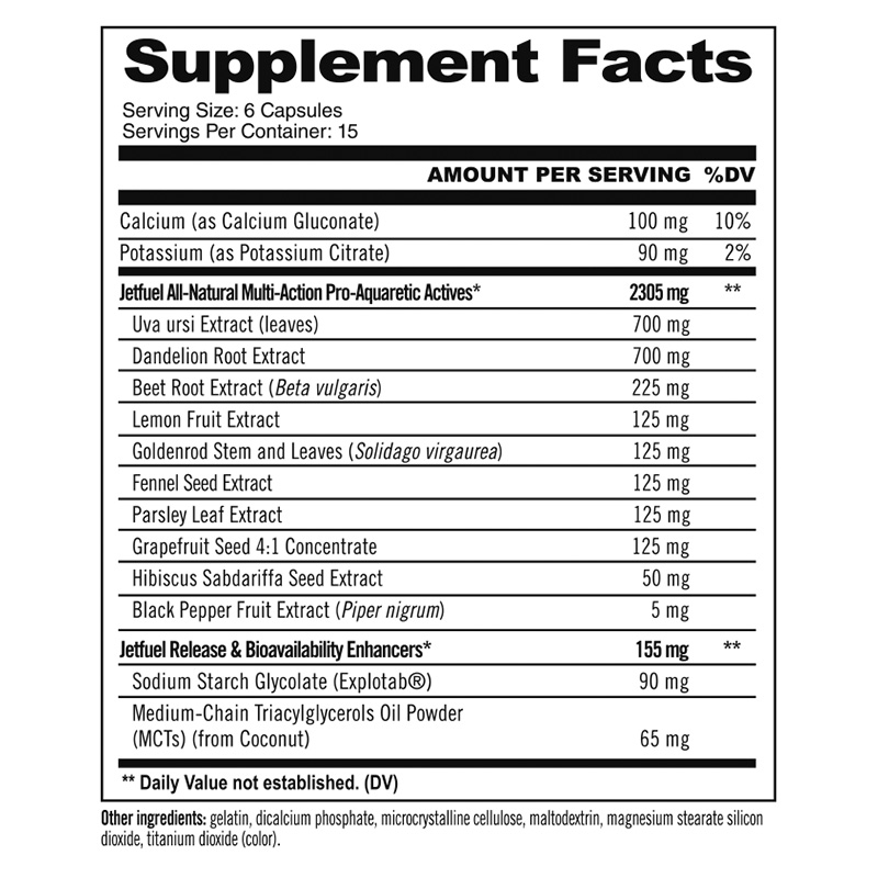 GAT Jetfuel Diuretic 90 Oil-Infused Caps Best Price in Dubai