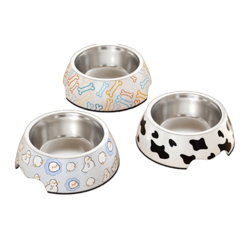 Generic Stainless Steel Dog Cat Pet Feeder Water Bowl S - 10009