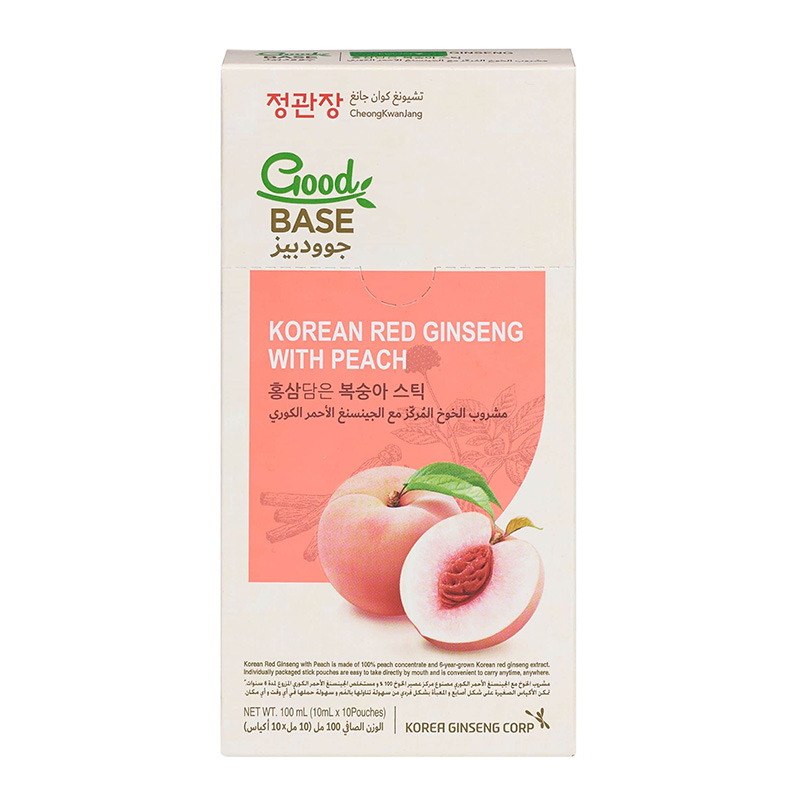 GoodBase CKJ Peach Drink with Korean Red Ginseng Box of 3 Best Price in Dubai