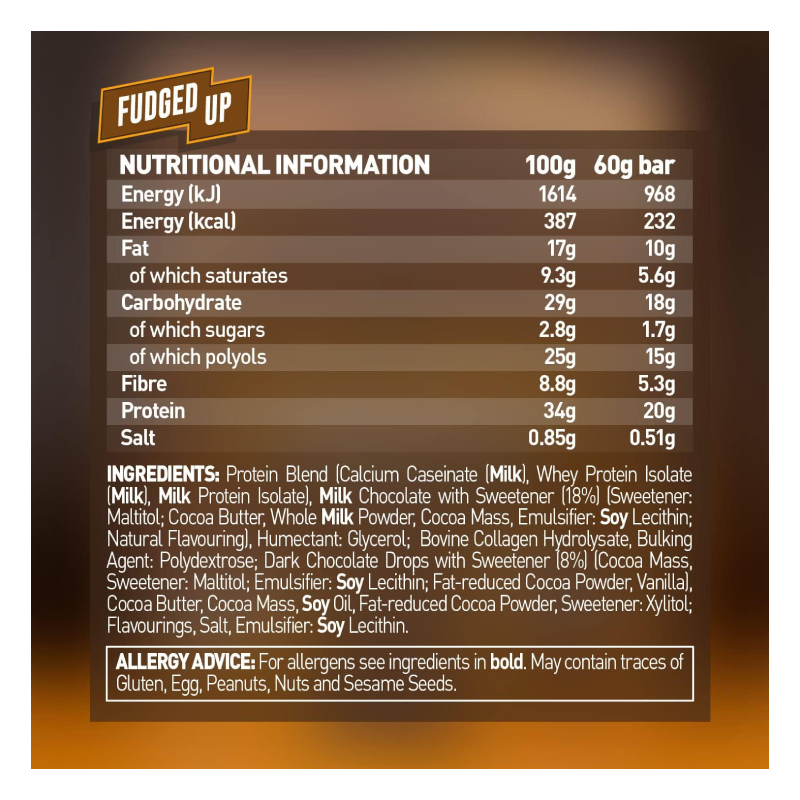 Grenade Protein Bars Fudged Up 160 G x 12 in Box - Chocolate Fudge Best Price in Dubai