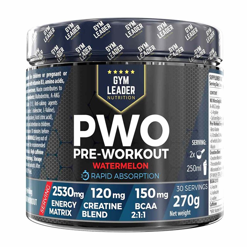 Gym Leader PWO Pre-workout Watermelon 30 Servings