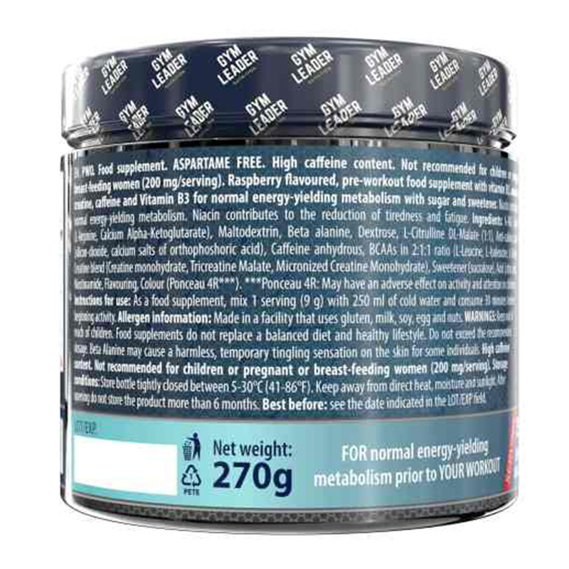 Gym Leader PWO Preworkout Watermelon 30serv Best Price in Dubai