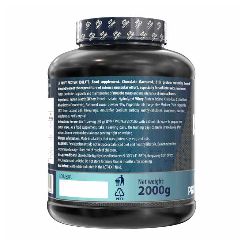 Gym Leader Whey Isolate Cookies & Cream 66serv Best Price in Dubai