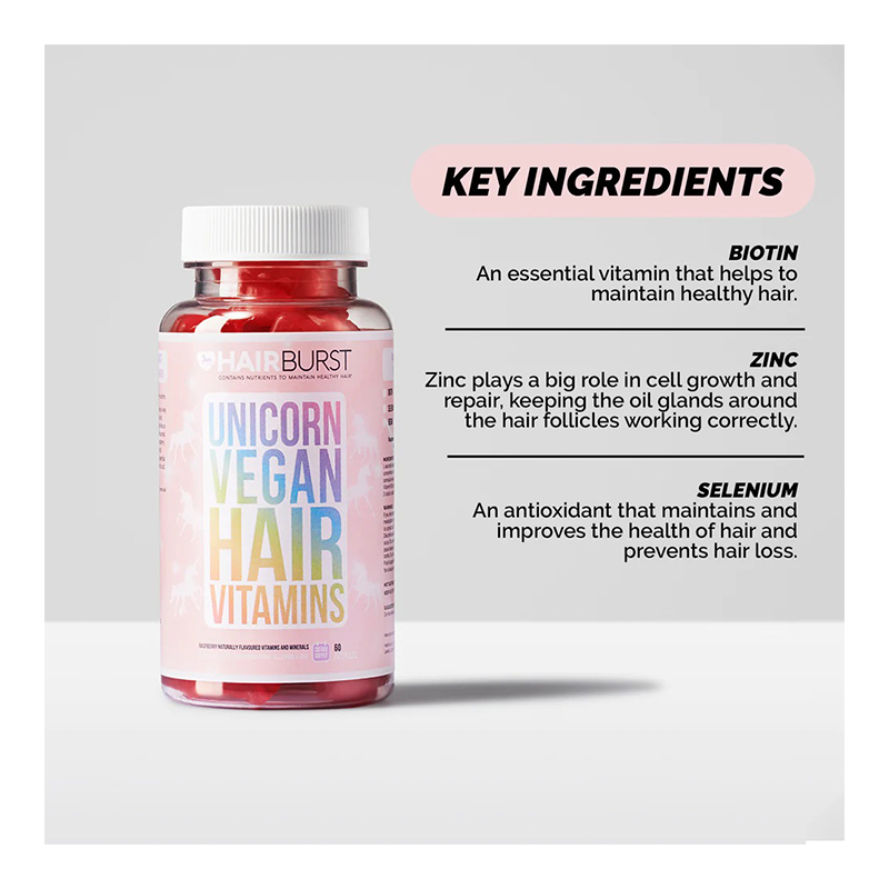 Hair Burst Unicorn Vegan Hair Vitamins 60 Capsule Best Price in Ajman
