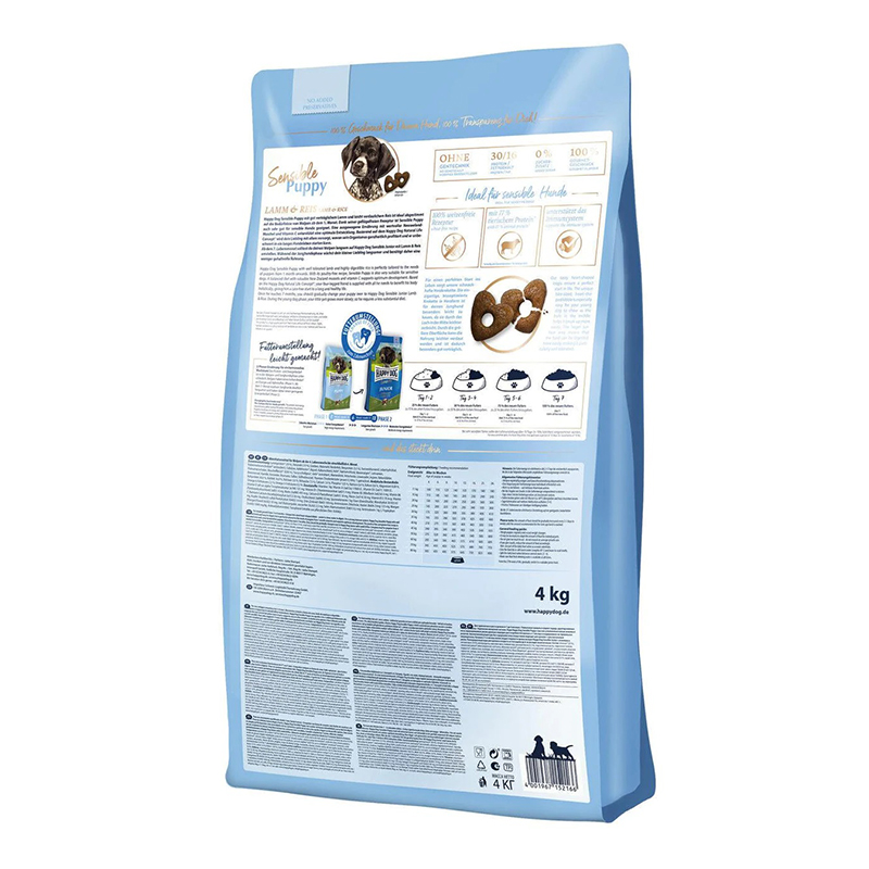 Happy Dog Sensible Puppy - Lamb & Rice 4 Kg Best Price in Al Ain