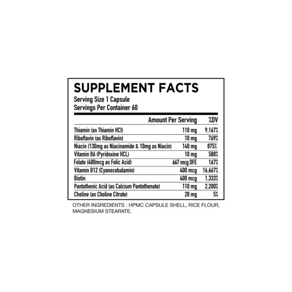 HC Nutrition B Complex 60 Capsules Best Price in Al Ain