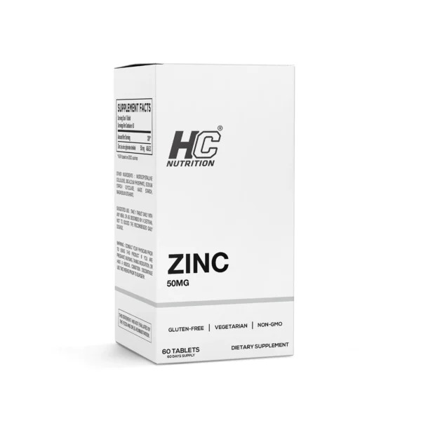 HC Nutrition Zinc 50mg 60 Tablets