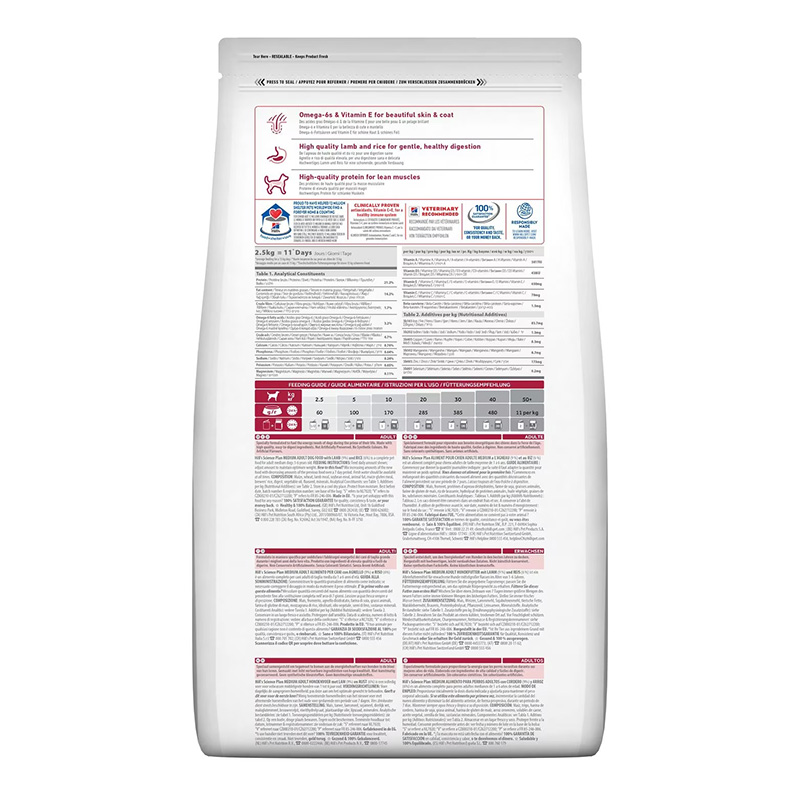 Hills Science Plan Medium Adult Dog With Lamb & Rice 14 Kg Best Price in Dubai