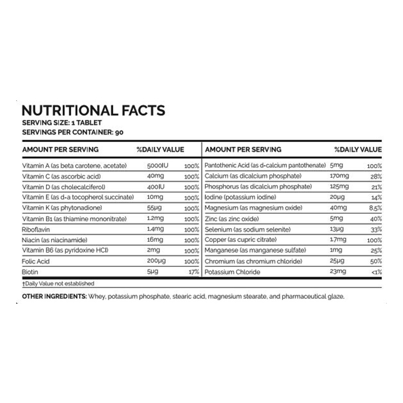 Hunter Pharma Multi Vitamin 90 Tablets Best Price in Dubai