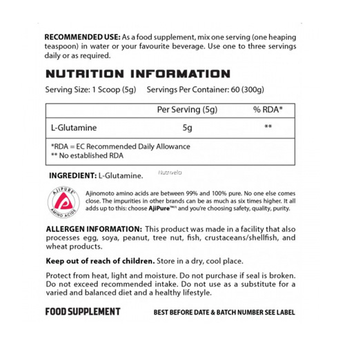 Hyper Strenght Amino Acids & BCAA L-Glutamine 300G Price in Dubai