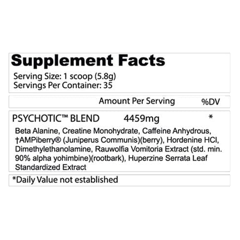 Insane Labz Psychotic Red 35 Servings - Grape Best Price in Dubai