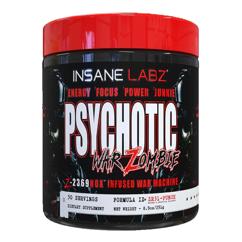 Insane Labz Psychotic War Zombie 30 Servings - ZR31 Punch