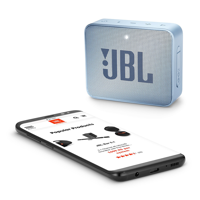 JBL GO2 Mini Portable Waterproof Speaker - Cyan Best Price in Sharjah