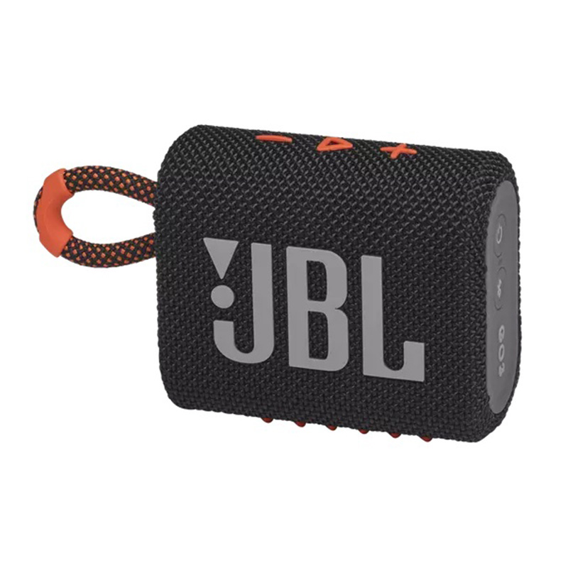 JBL GO3 Portable Waterproof Speaker - Black/Orange