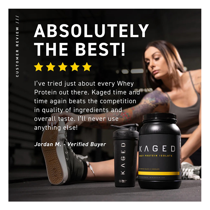 Kaged Whey Protein Isolate 3 lbs - Vanilla Best Price in Fujairah