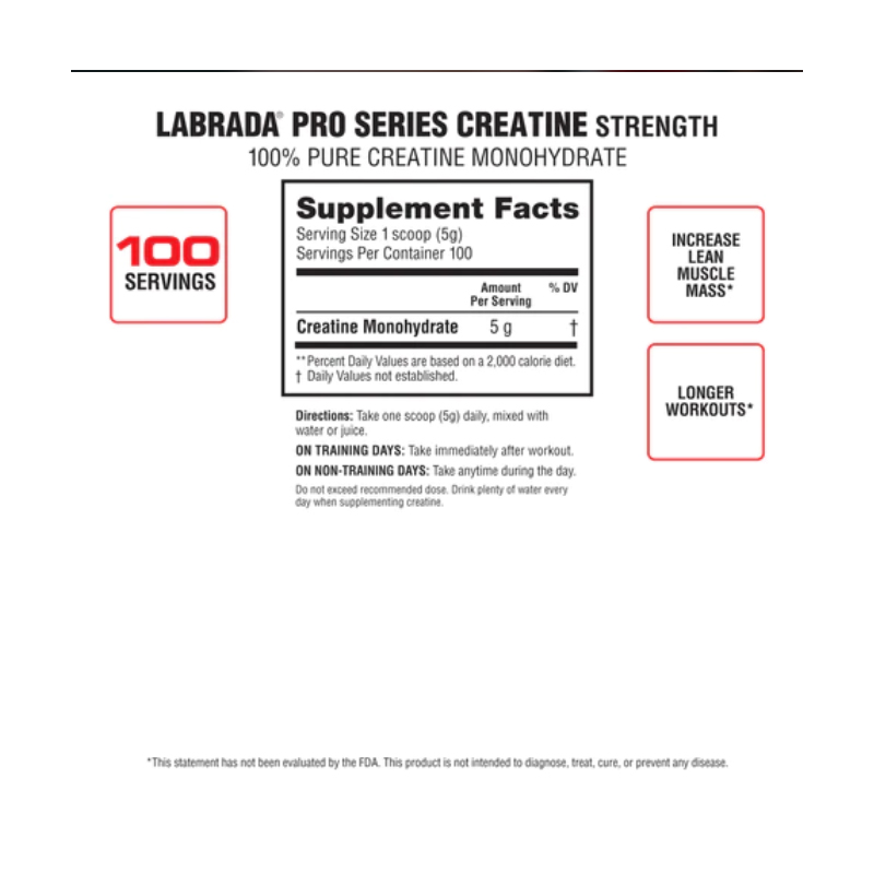Labrada Pro Series Creatine Strength - 500g