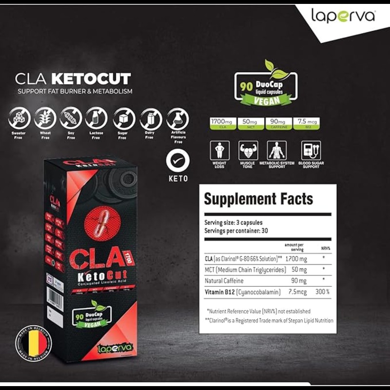 Laperva Cla Keto Cut 1700 mg - 90 Duo Cap  Best Price in sharjah