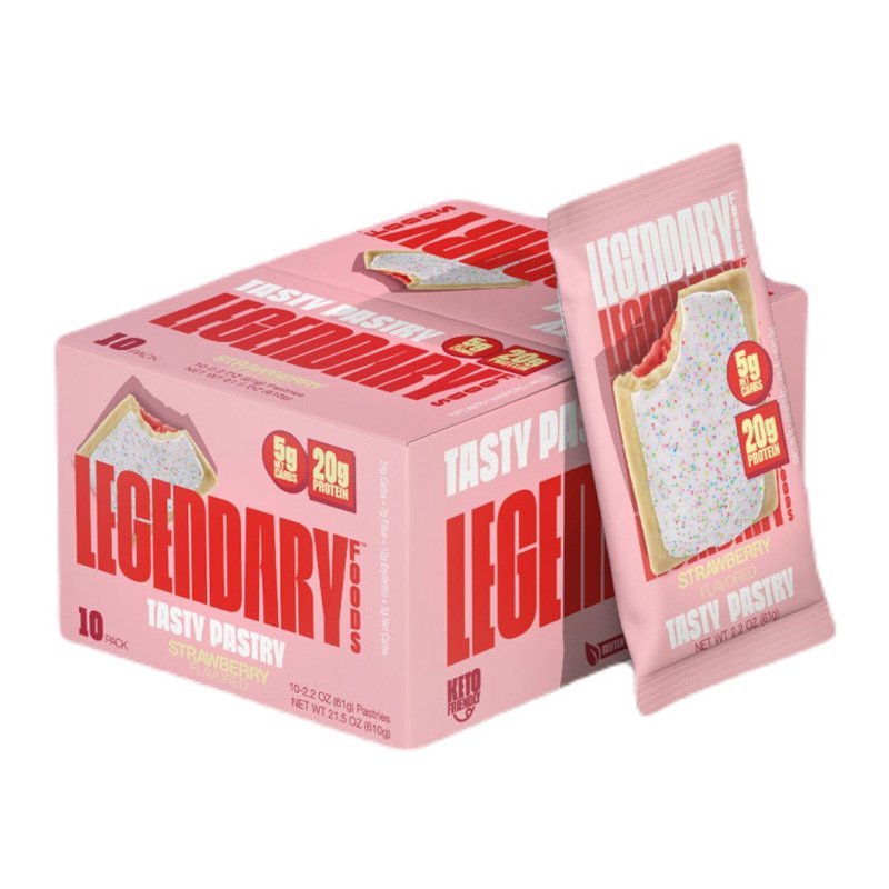 Legendary Tasty Protein Pastry 20gm 1 x 10 - Strawberry