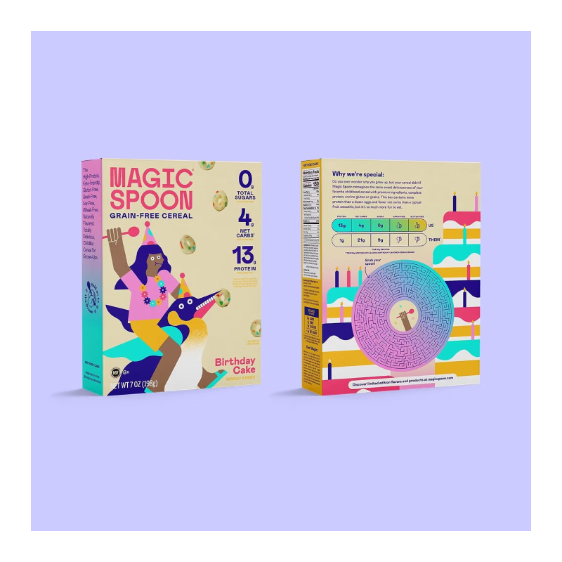 Magic Spoon Cereal with Protein 200 G - Birthday Cake Best Price in Dubai