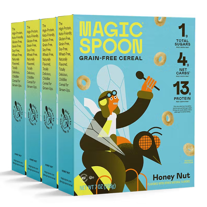 Magic Spoon Cereal with Protein 200 G - Honey Nut 1 Box
