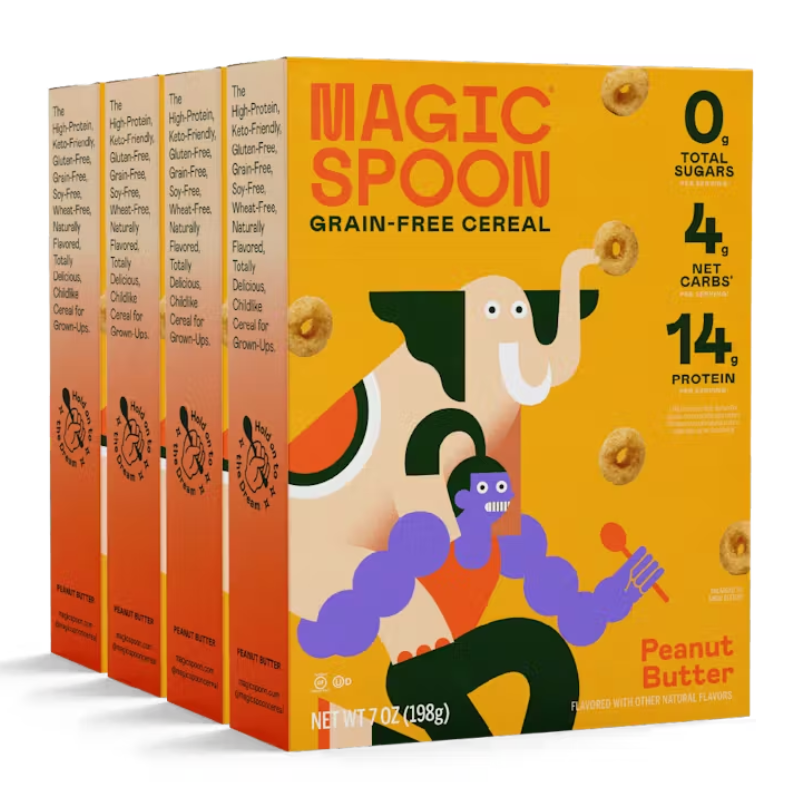 Magic Spoon Cereal with Protein 200 G - Peanut Butter 1 Box