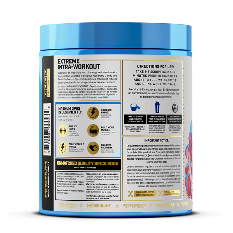 Magnum Opus Amino Acids 48 Servings - Twister Pop Best Price in Dubai