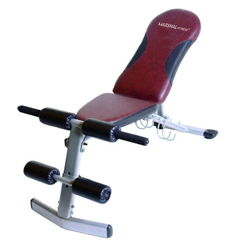 Marshal Fitness Adjustable Sit-up Bench, Multi Color - BLI-79